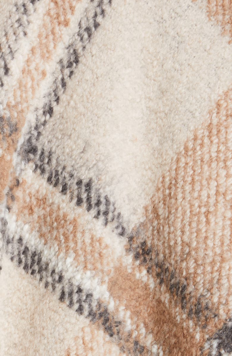 Fabiana Filippi Plaid Virgin Wool Blend Cape, Alternate, color, 