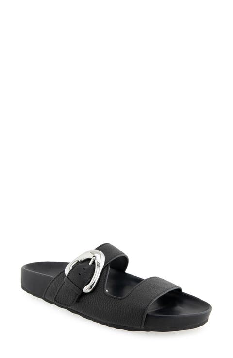 Lemon Flatform Slide Sandal (Women)