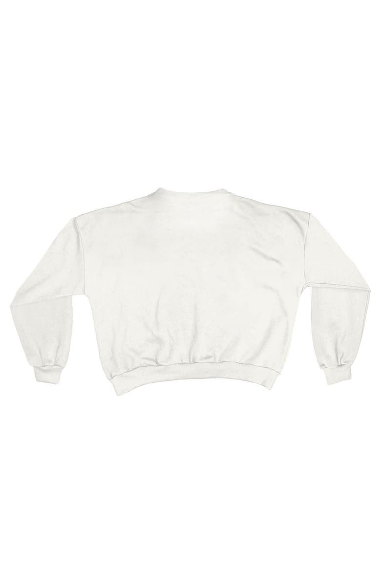 PRESSBOX Women
s Pressbox White Tennessee Volunteers Oversized Janice Retro Waist-Length Sweatshirt, Alternate, color, White