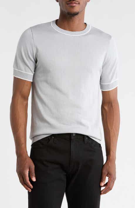 Textured Short Sleeve Sweater