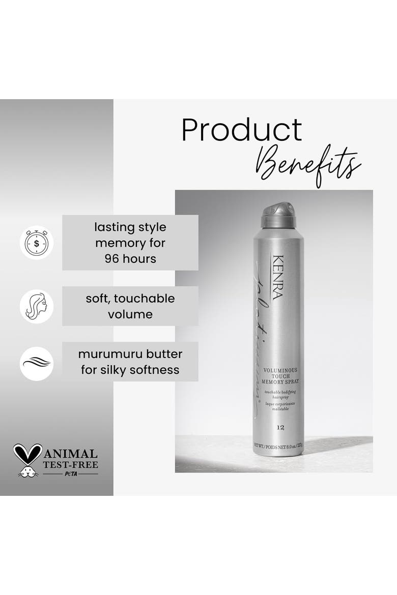 #12 Platinum Voluminous Touch Memory Spray 8 oz, Alternate, color, N/A