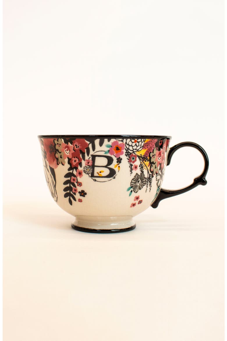 Anthropologie Tea Time Monogram Mug, Main, color, B