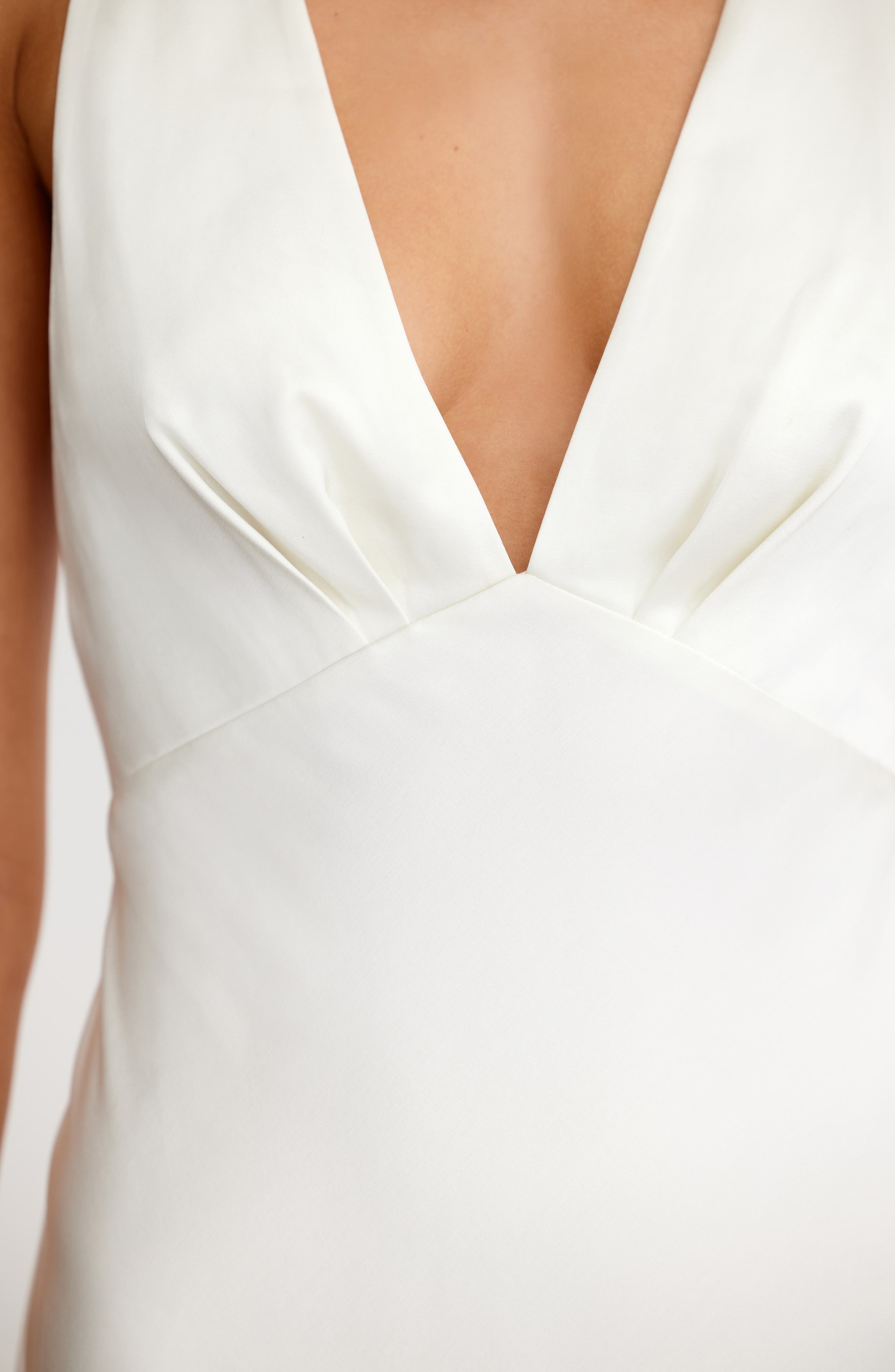 lucile sleeveless satin maxi dress significant other Significant Other Women's Lucile Sleeveless Satin Maxi Dress - White