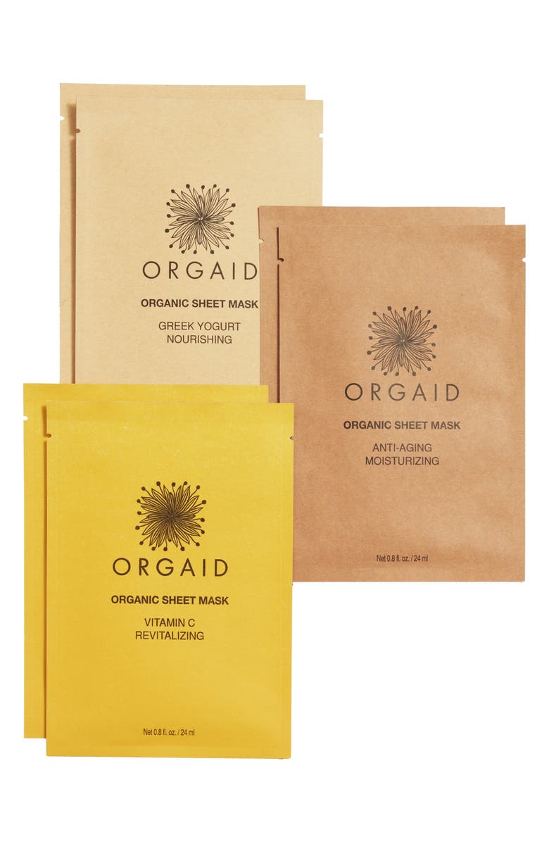 ORGAID Organic Sheet Mask Set, Main, color, 
