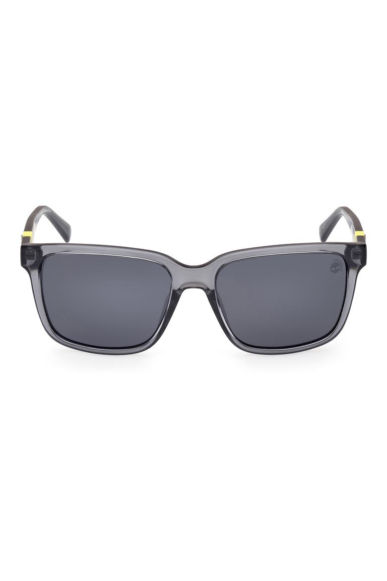 57mm Sunglasses, Main, color, GREY/OTHER / SMOKE POLARIZED