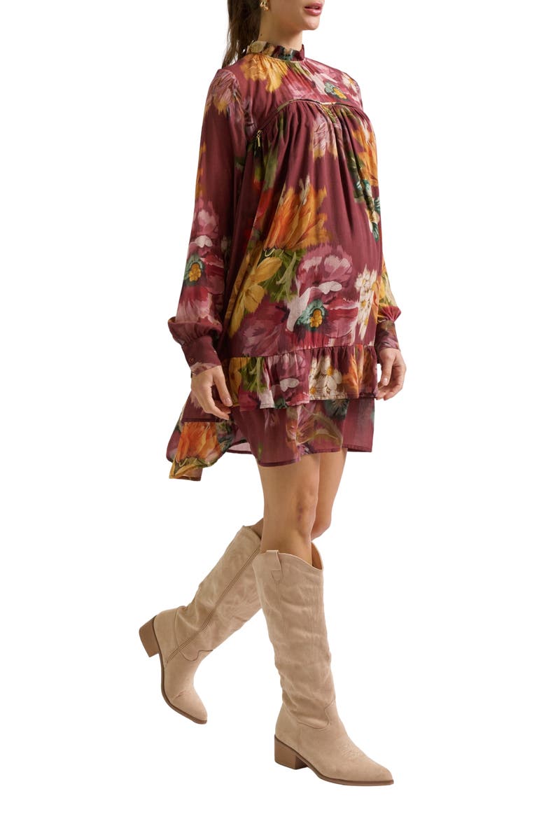 Elisabeth Maternity & Nursing Dress, Main, color, Multicolor