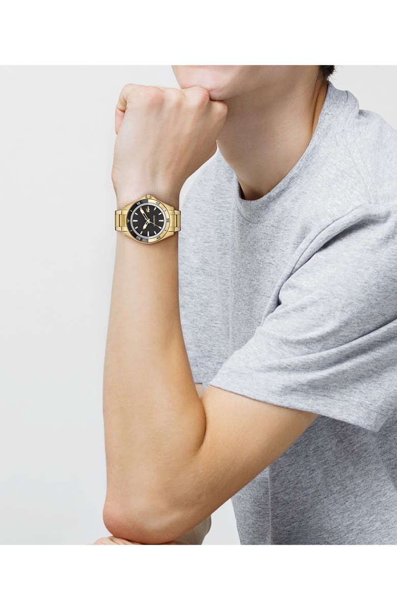 Lacoste Mainsail Watch, 43mm, Alternate, color, Gold