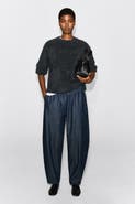 COS Elasticated Barrel-Leg Denim Pants