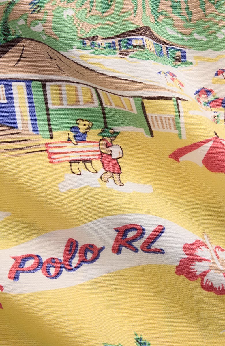 Polo Ralph Lauren Aloha Print Classic Fit Camp Shirt, Alternate, color, 