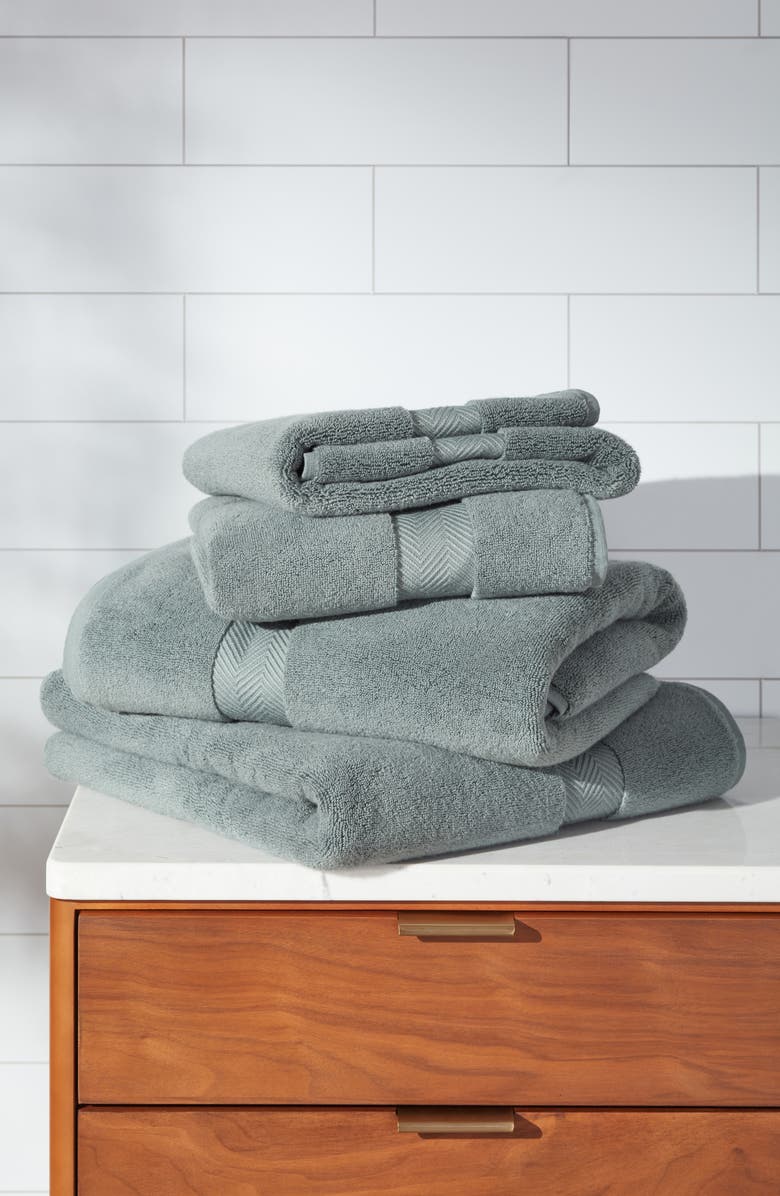Nordstrom Organic Hydrocotton 4-Piece Bath Essentials Set $116 Value, Alternate, color, Green Balsam