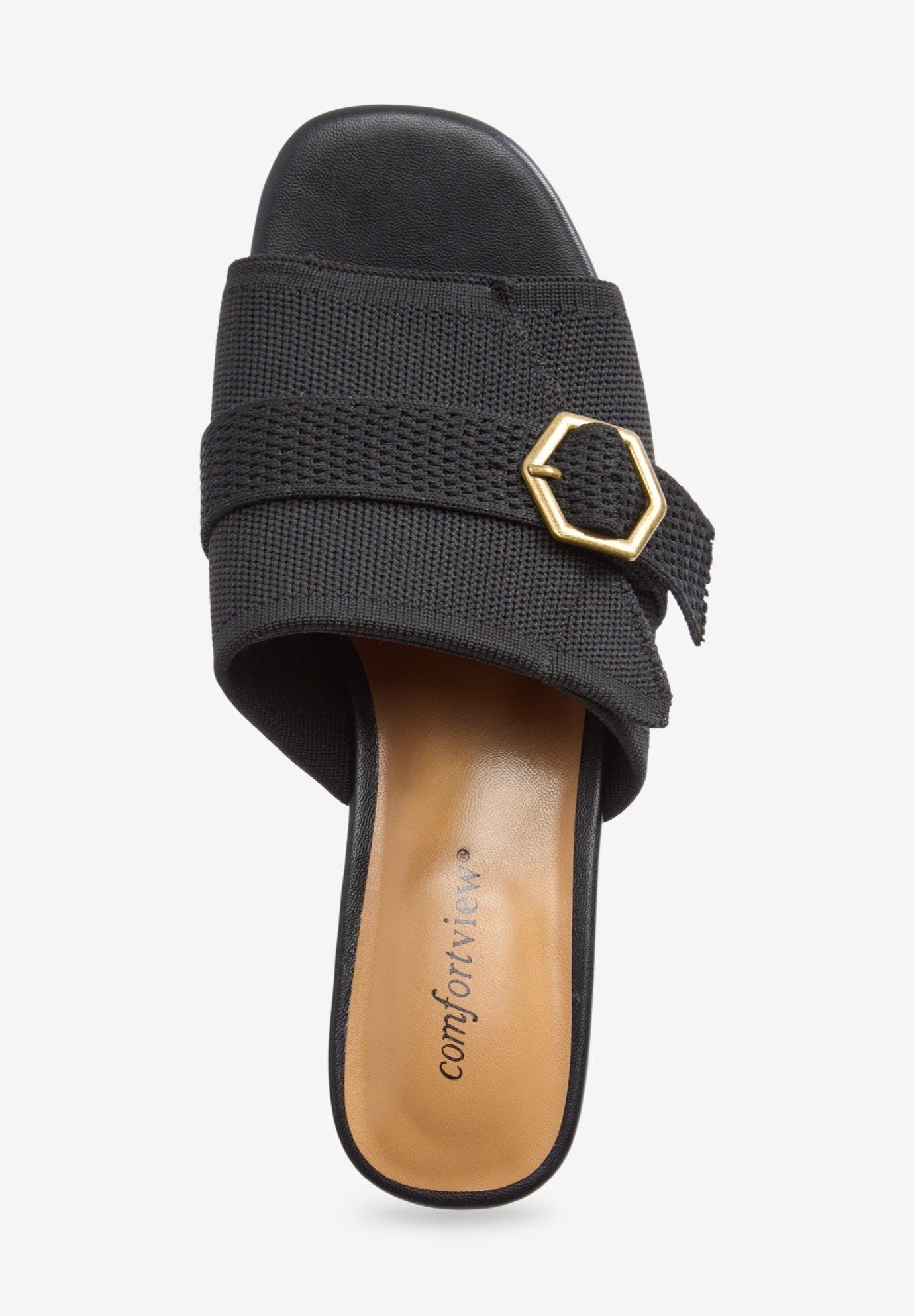 Comfortview The Holden Slip On Mule, Alternate, color, Black