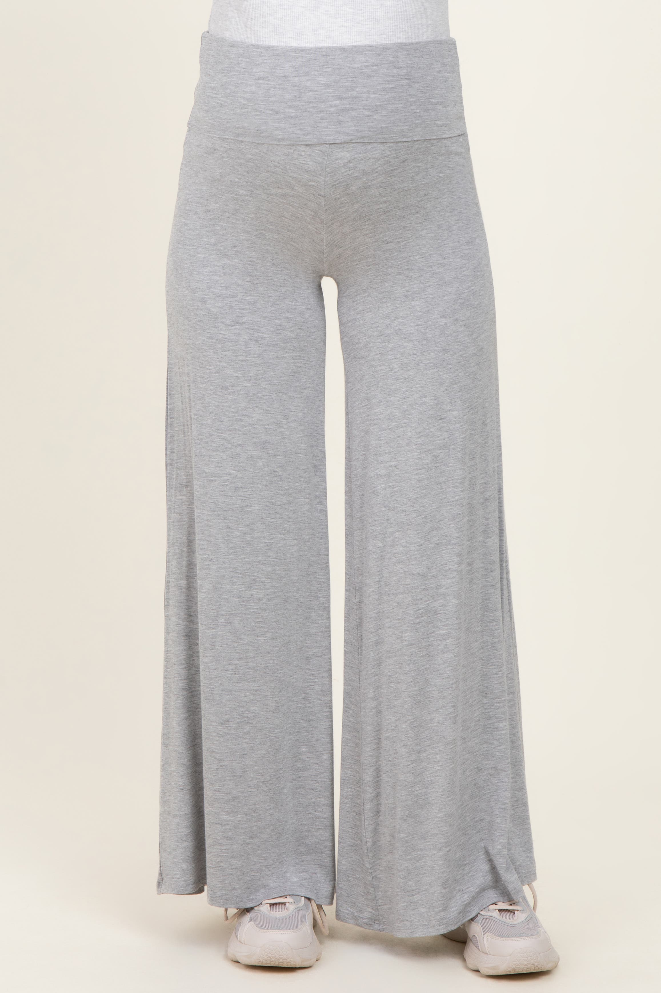 Fold Over Waist Wide Leg Lounge Pants - image 4