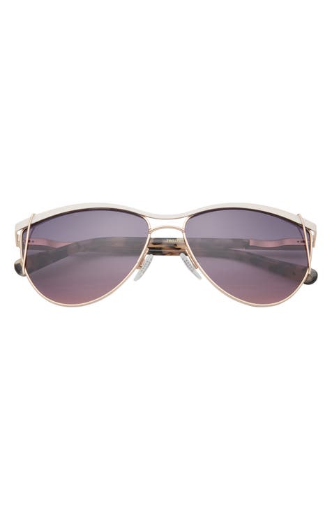 59mm Full Rim Aviator Sunglasses