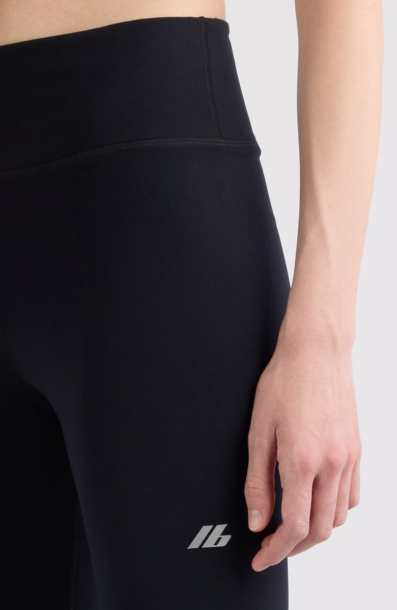 Balenciaga Logo Leggings, Alternate, color, 1081 Black/ Reflective