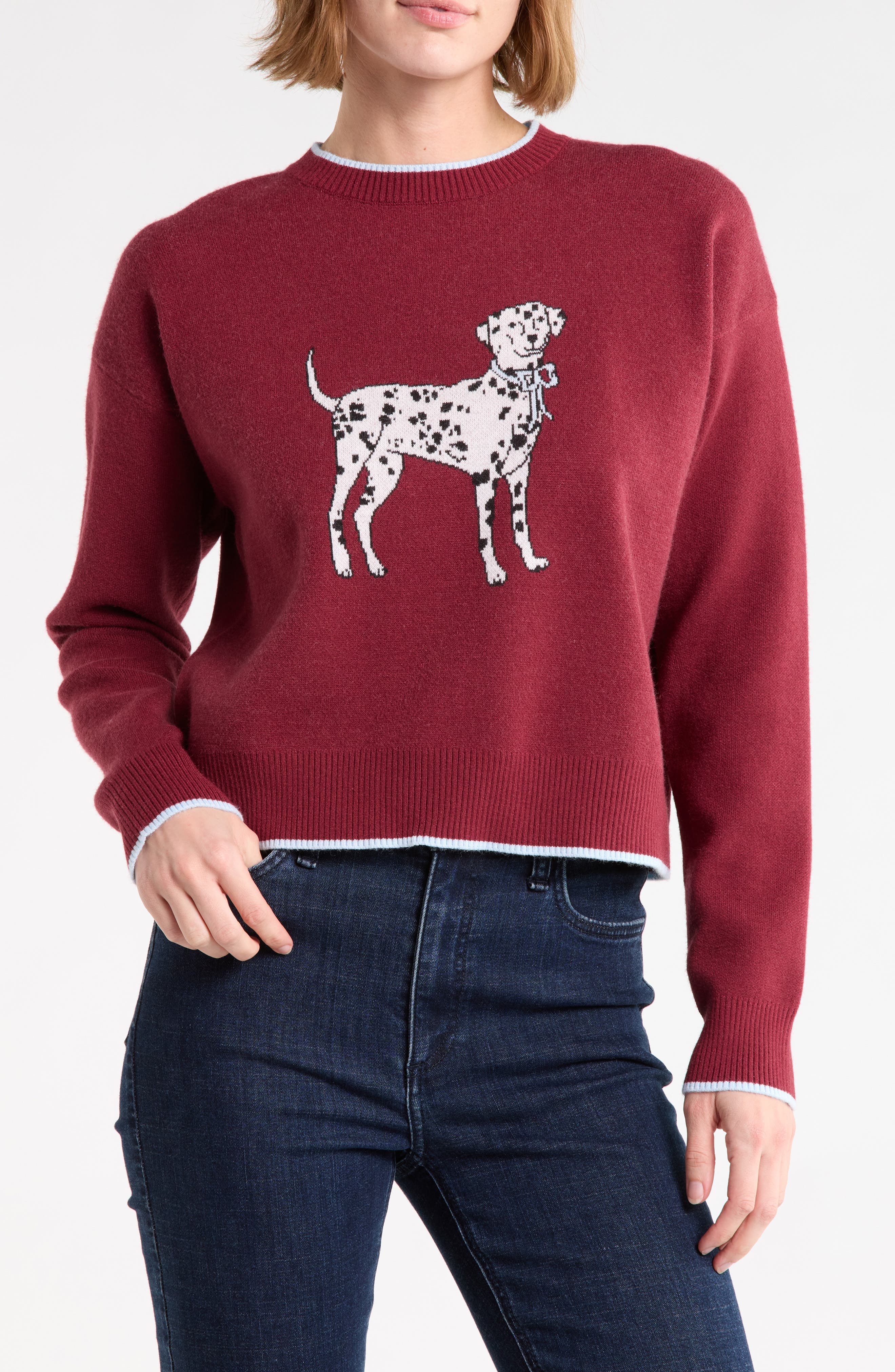 Dalmatian Cropped Sweater