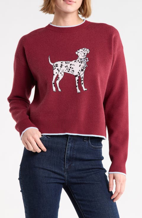 Dalmatian Cropped Sweater