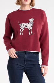 Vigoss Dalmatian Cropped Sweater