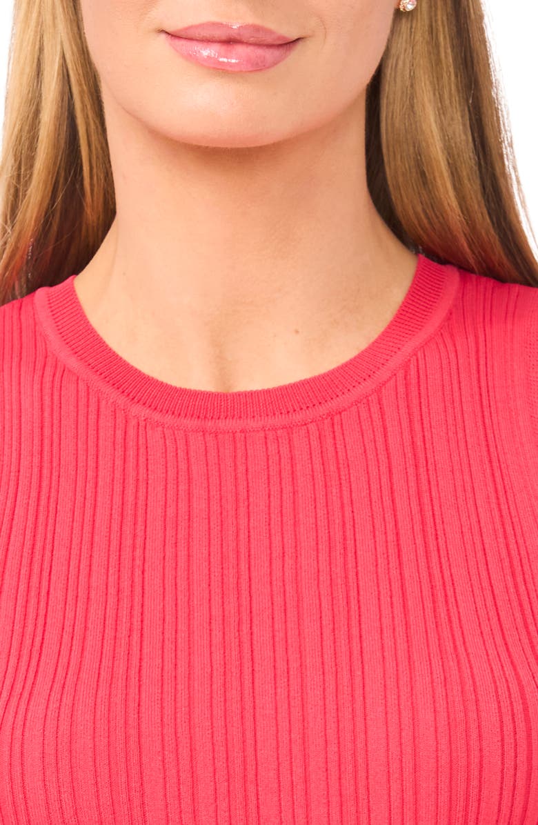 Ted Baker Colette Variegated Rib Tank, Alternate, color, Red Kiss