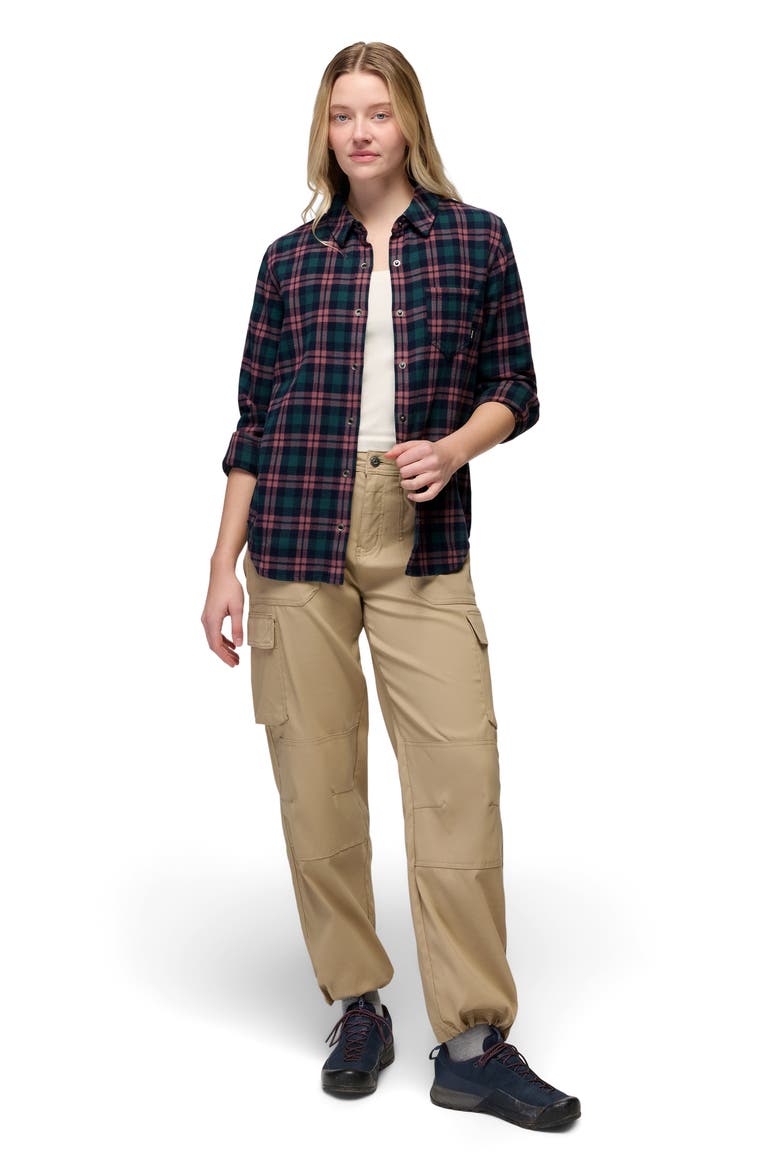 Golden Canyon Organic Cotton Flannel Shirt, Alternate, color, NAUTICAL
