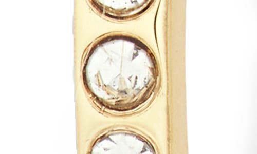Nordstrom Rack Pack Of Two Stud & Heart Hoop Earrings In Clear- Gold