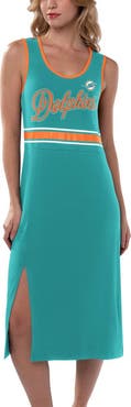 G-III 4HER BY CARL BANKS Women's G-III 4Her by Carl Banks Aqua Miami Dolphins Main Field Maxi Dress