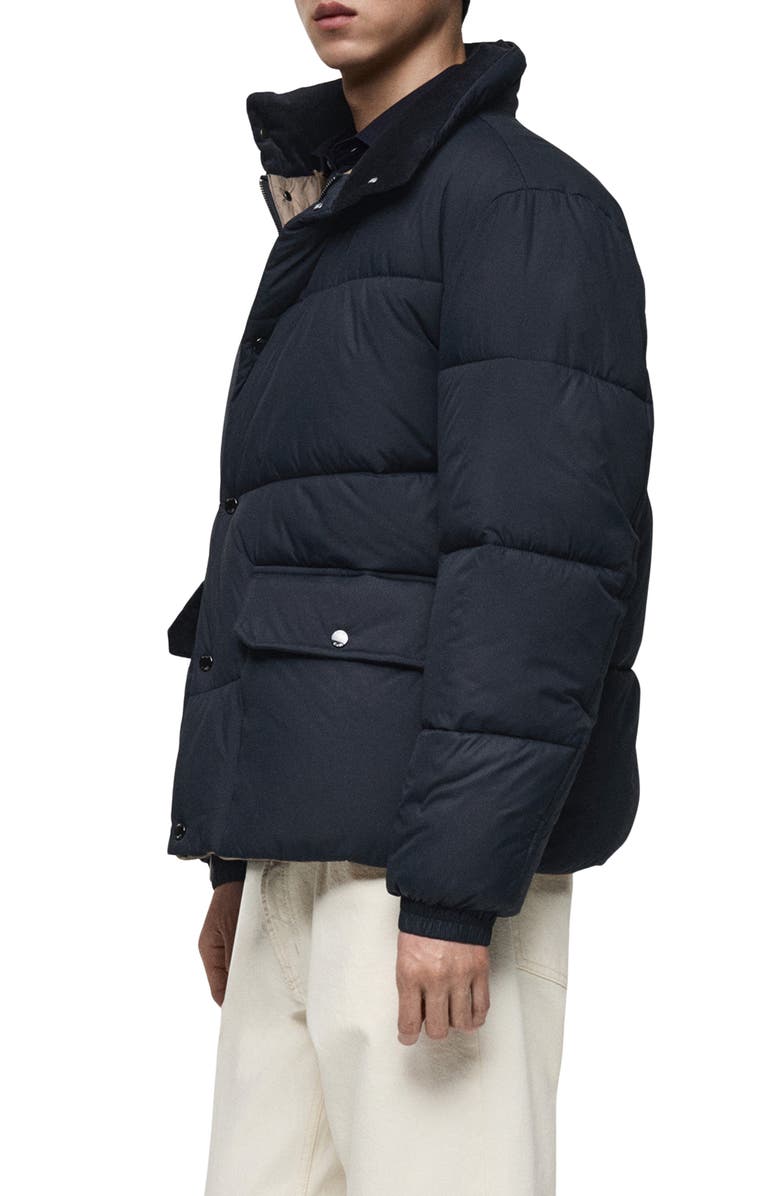 MANGO Water Repellent Quilted Jacket, Alternate, color, 