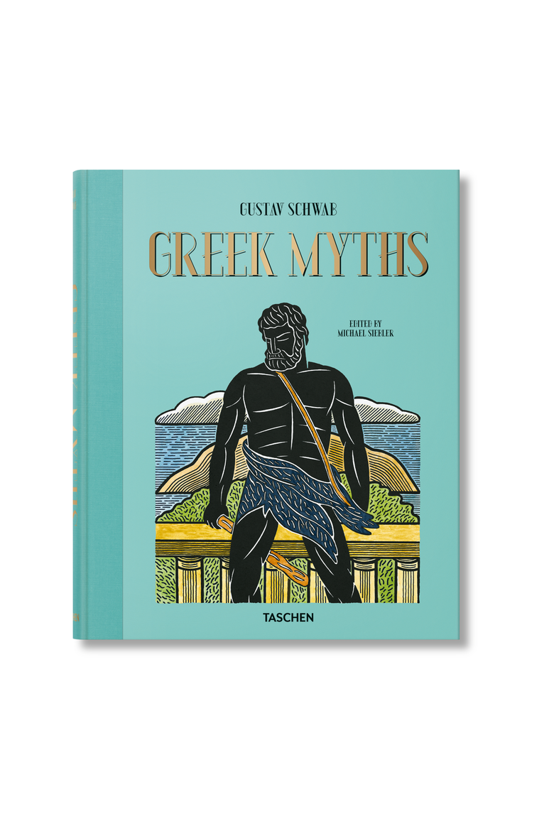 Greek Myths Book, Main, color, Turquoise