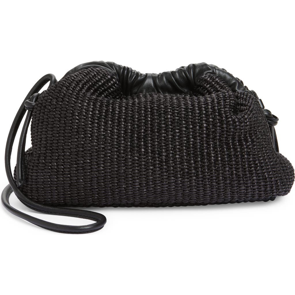 Mansur Gavriel Mini Cloud Woven Raffia Clutch