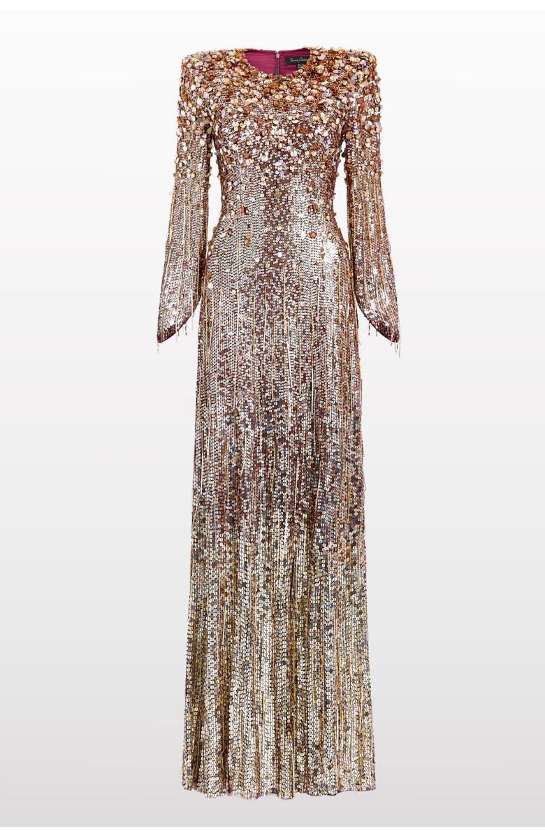 Jenny Packham Phara Dress, Main, color, Cardinal