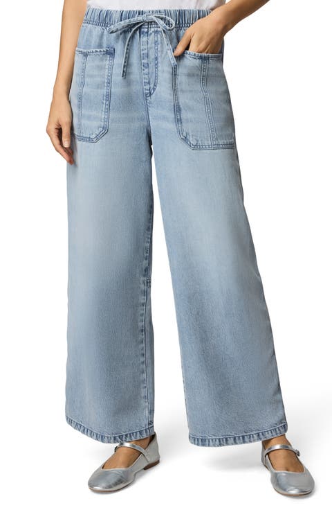 Denim Drawstring Pants