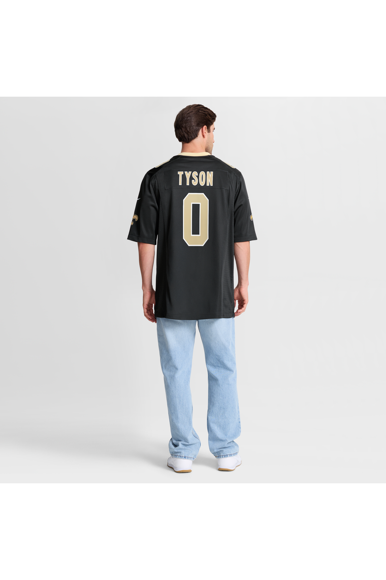 Men's Nike Black New Orleans Saints Jordyn Tyson Team Game Jersey, Alternate, color, Black