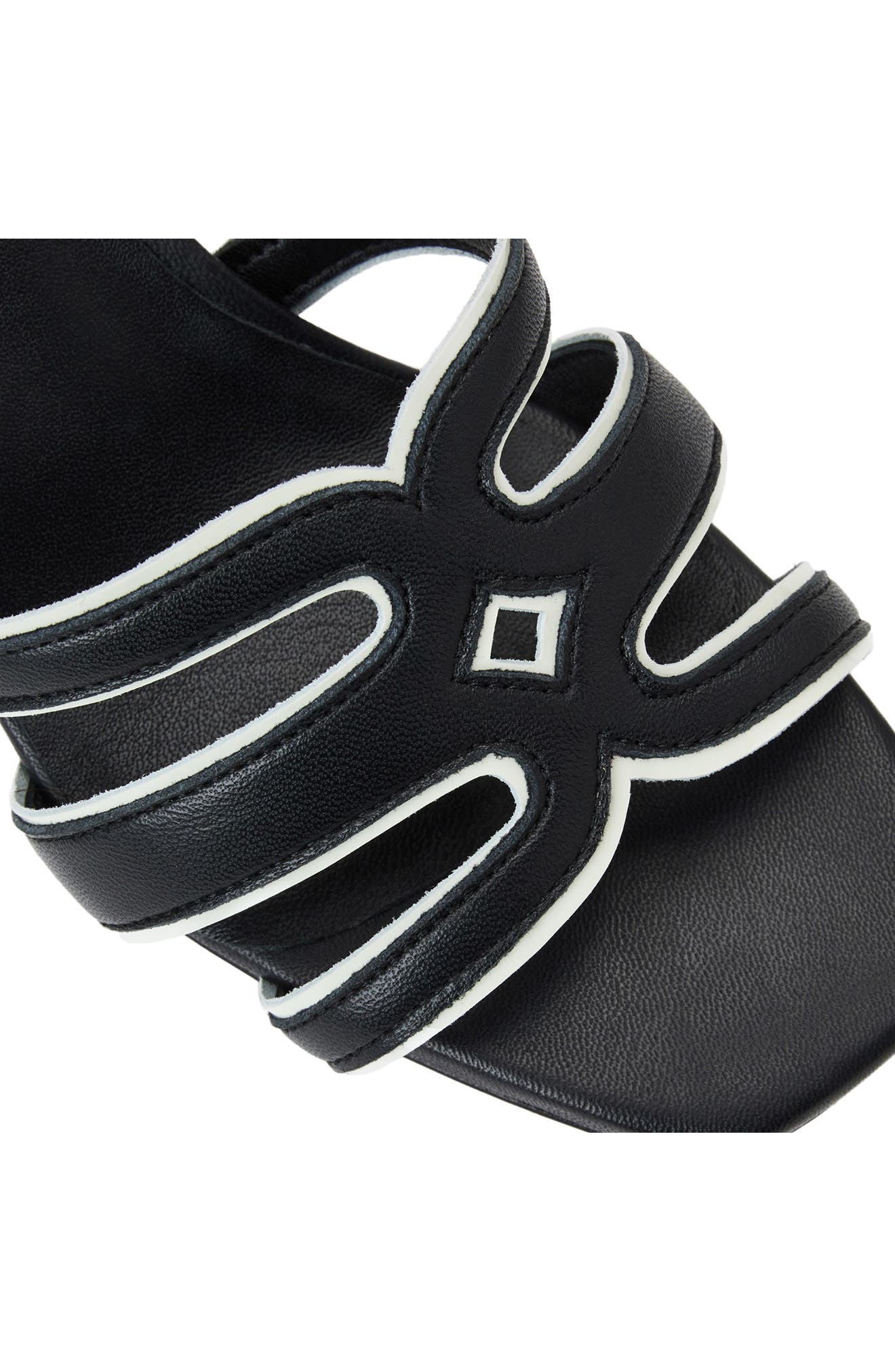 Bruno Magli Enora Slide Sandal, Alternate, color, Black Nappa/ Bone