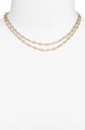 VIDAKUSH Duotone Layered Choker Necklace