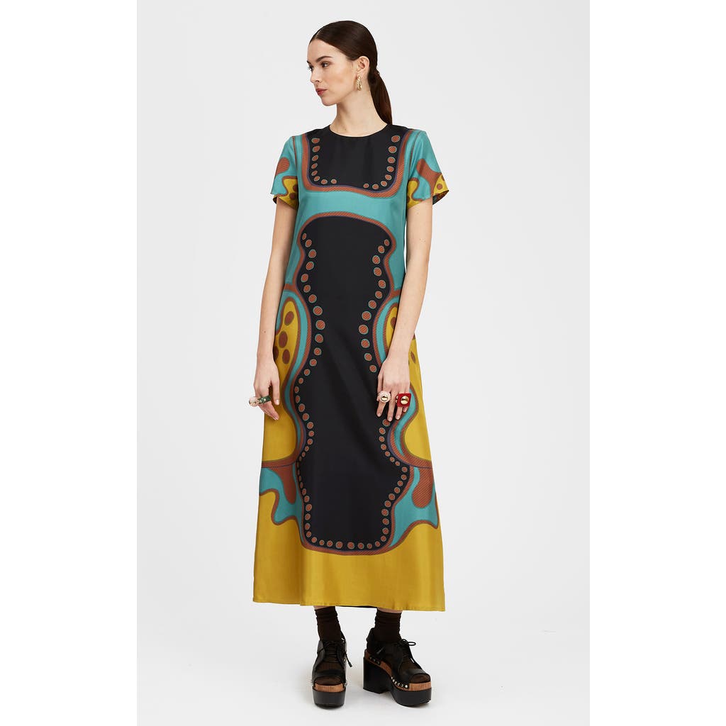 La Doublej Swing Dress In Multi