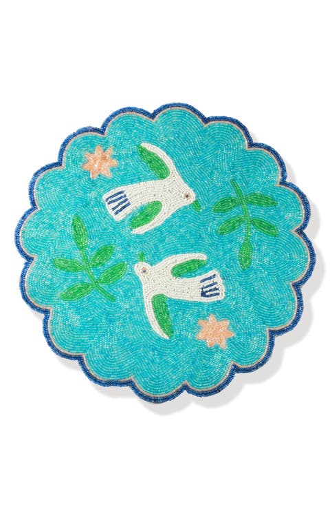 The Aqua Serenity Beaded Placemat