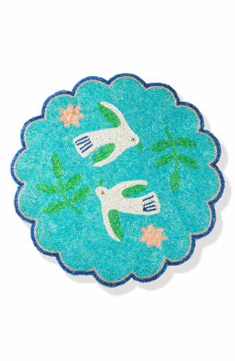 The Aqua Serenity Beaded Placemat