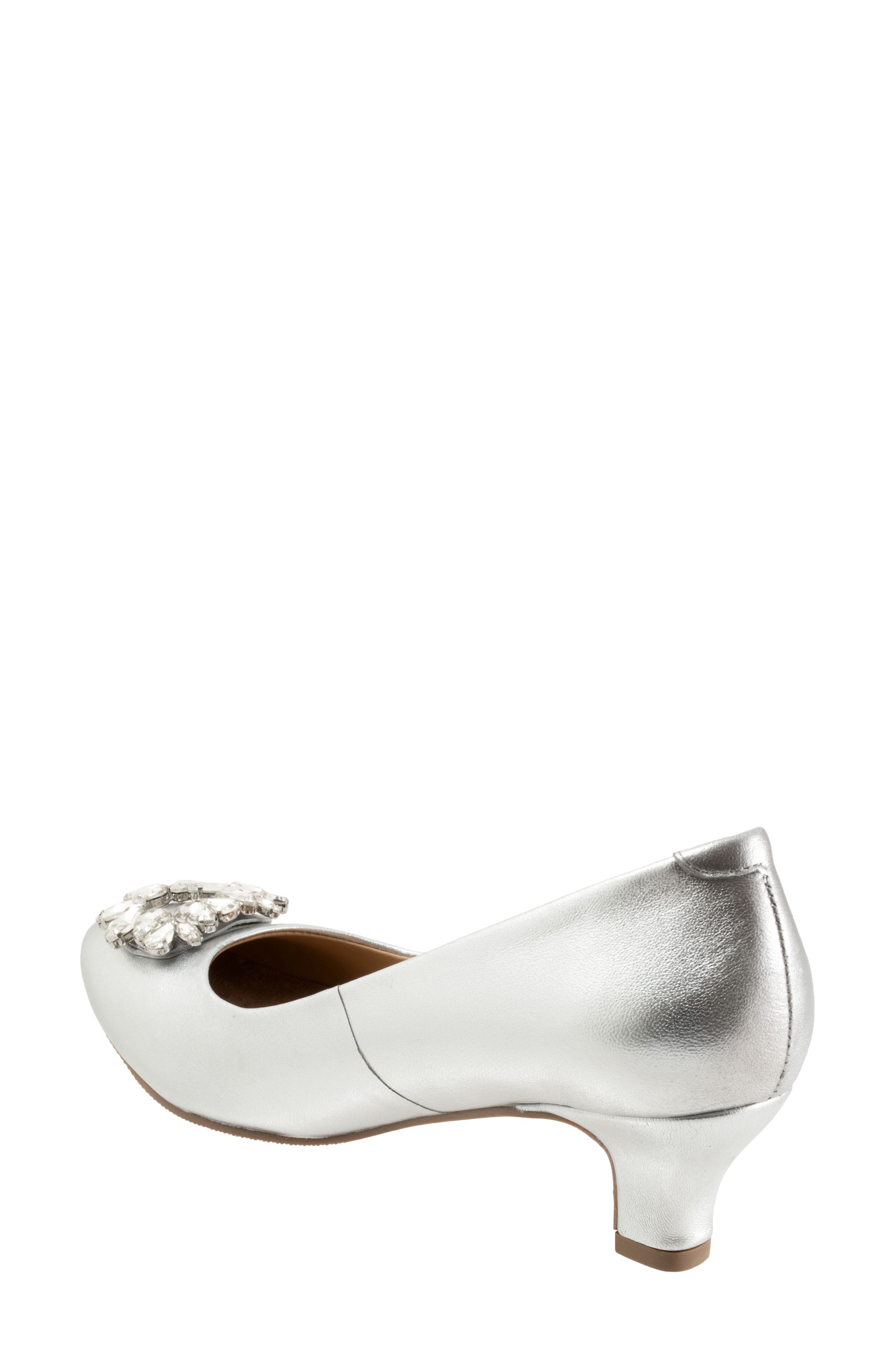 Trotters Kate Kitten Heel Pump, Alternate, color, Silver
