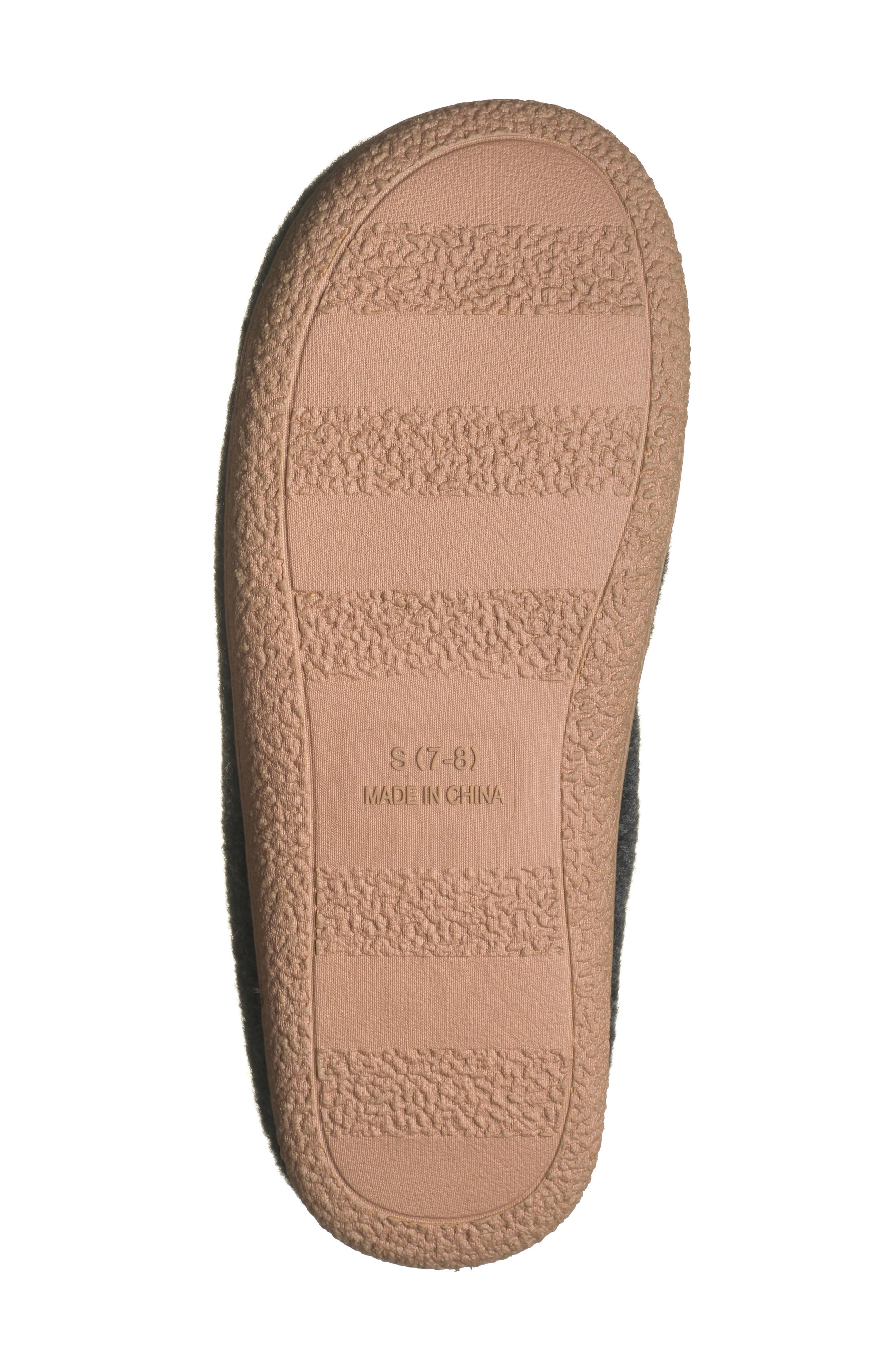 Abound Casey Faux Fur Lined Clog Slipper, Alternate, color, Black Heather