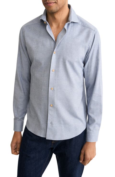 Solid Flannel Shirt