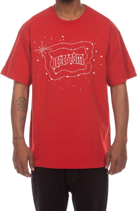 Star Gazing Cotton Graphic T-Shirt