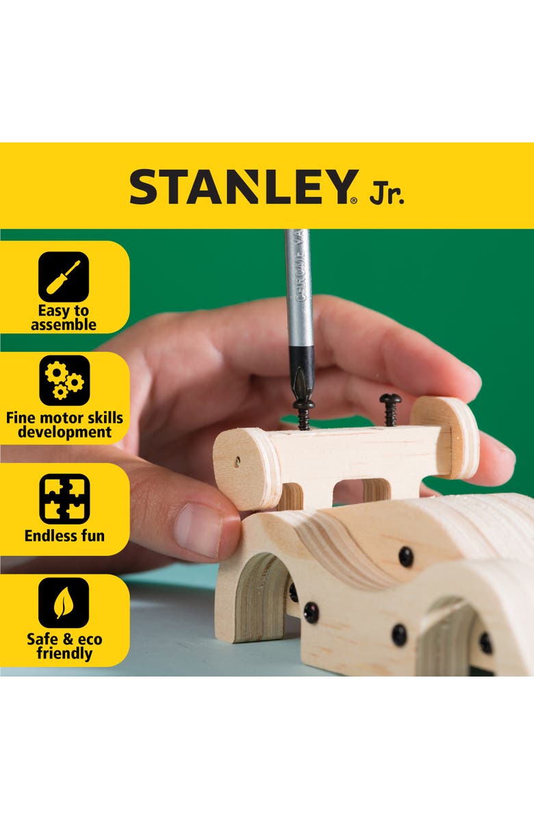 Stanley Jr . Pull-Back Race Car Kit, Alternate, color, Multi Color