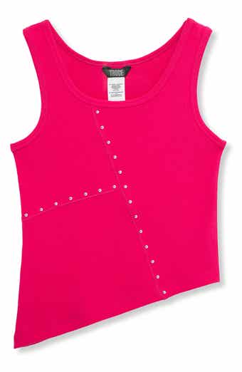 Truce Kids' Rib Stud Accent Cotton Tank