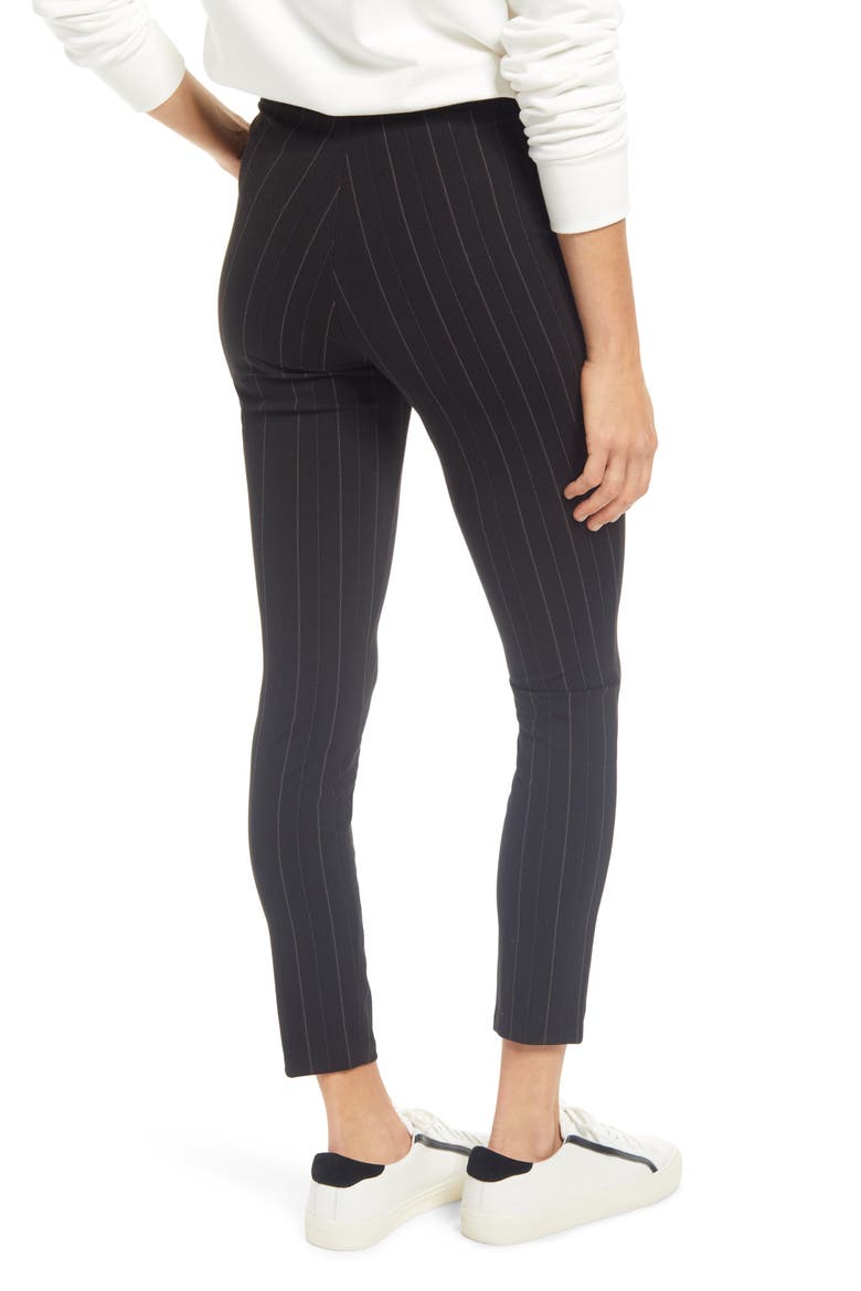 Ponte High Waist Skimmer Leggings, Alternate, color, BLACK