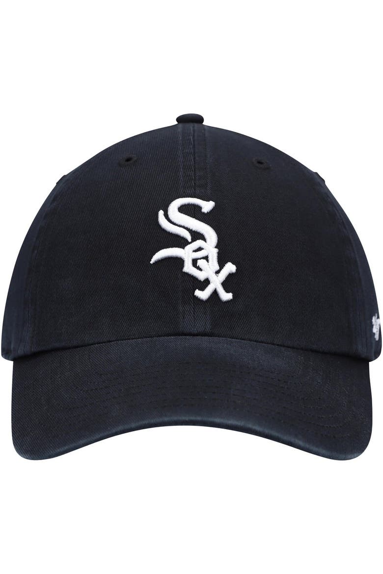 Men's '47 Black Chicago White Sox Clean Up Adjustable Hat, Alternate, color, Black