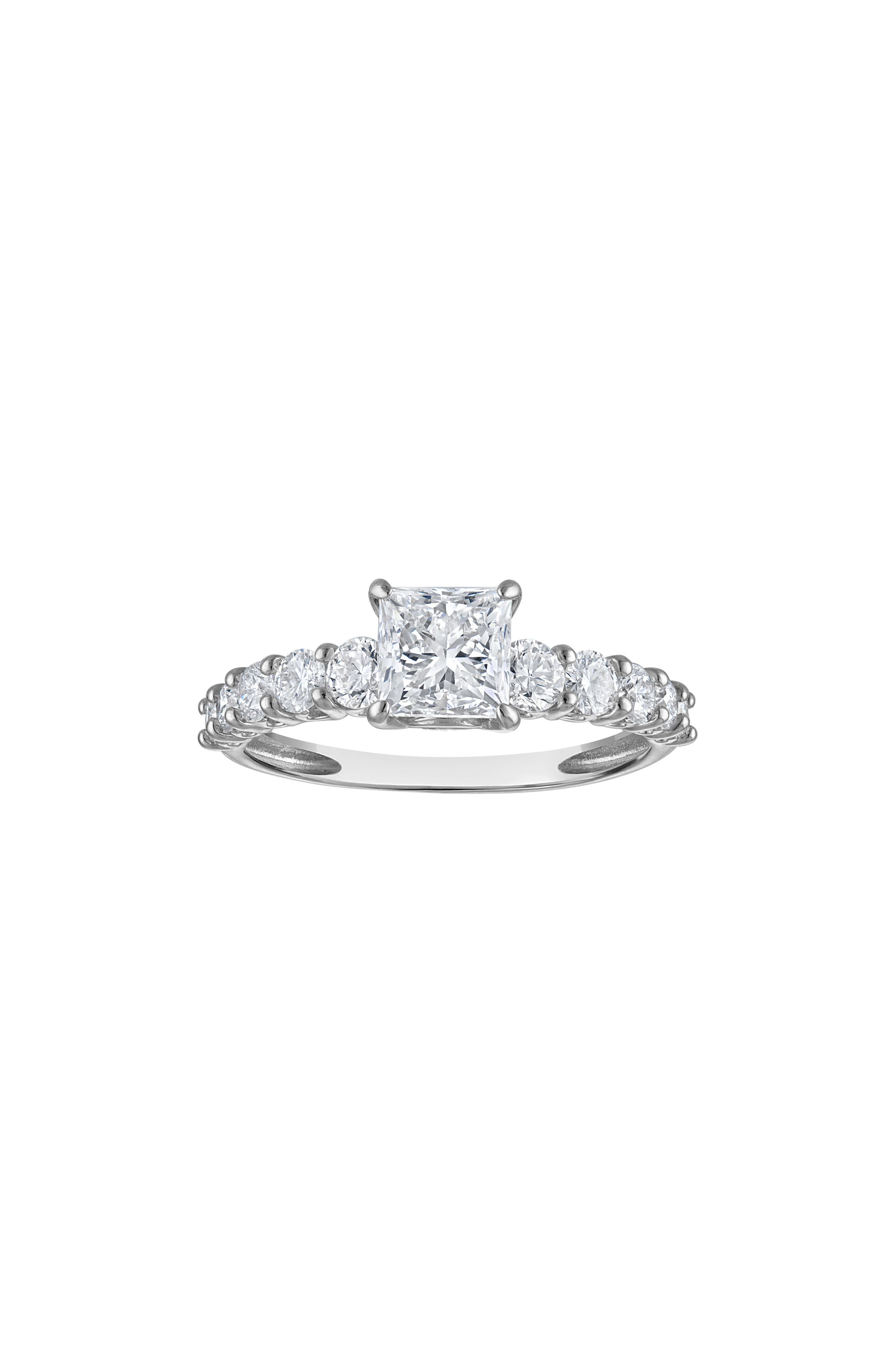 FZN <p>10K Gold Princess-Cut Lab-Grown Diamond Ring</p>