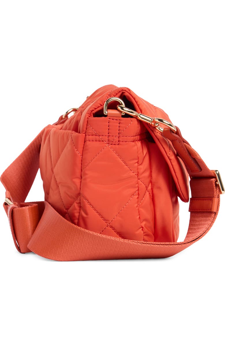 Marc Jacobs Quilted Nylon Utility Messenger Bag, Alternate, color, Sunset