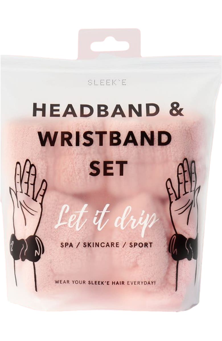 SLEEKE HAIR Let it Drip Headband and Wristbands, Alternate, color, Sand