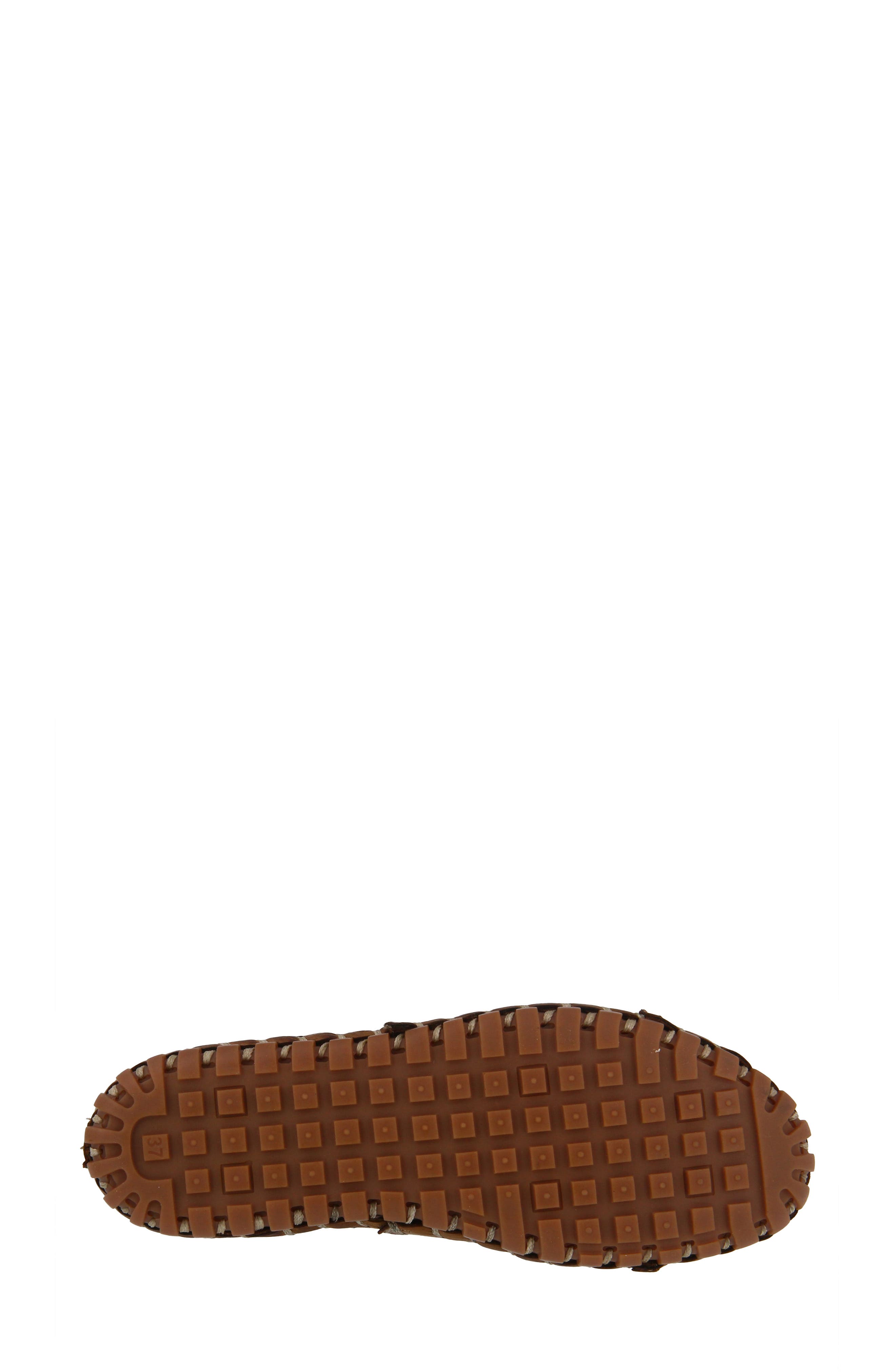 Fusaro Flat, Alternate, color, BROWN LEATHER