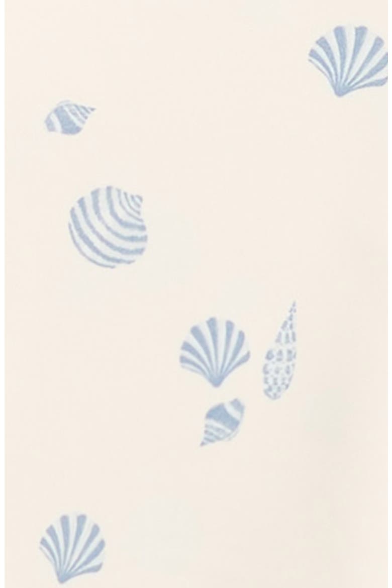 Seashells UPF 50+ Rashguard With Bottoms, Alternate, color, NATURAL