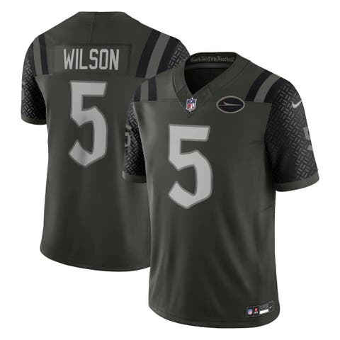 Men's Nike Garrett Wilson Gotham Green New York Jets 2025 Rivalries Collection Limited Jersey